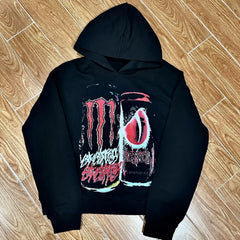 Gothic Teeth Graphic Pullover Hoodie