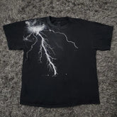 Retro Lightning Graphic Cotton T-shirt