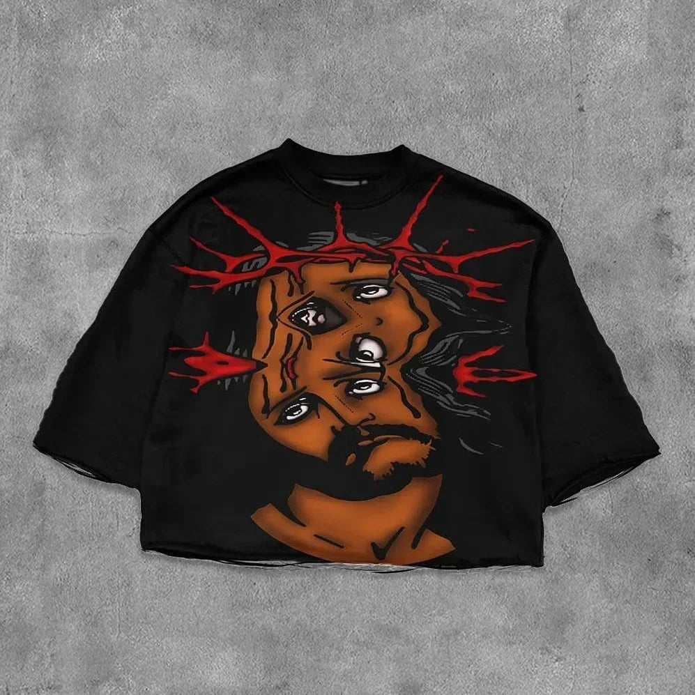 Gothic Hip Hop Loose Cotton T-shirt