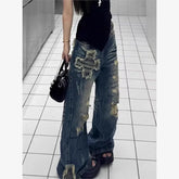 Vintage Washed Wide Leg Pants