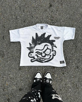 Y2K Punk Hip Hop Cartoon Portrait Graphic T-shirt