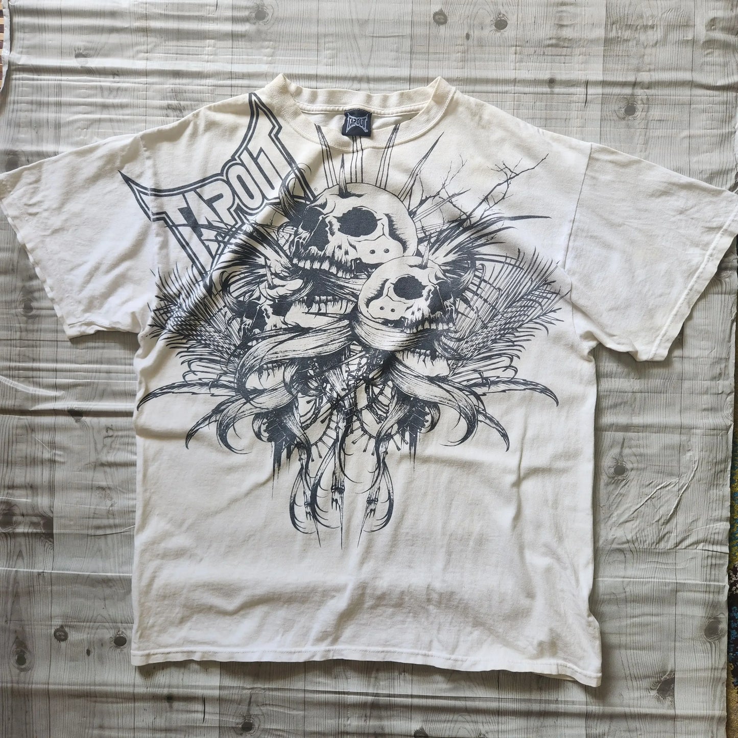 Retro Skull Graphic Cotton Oversized T-shirt