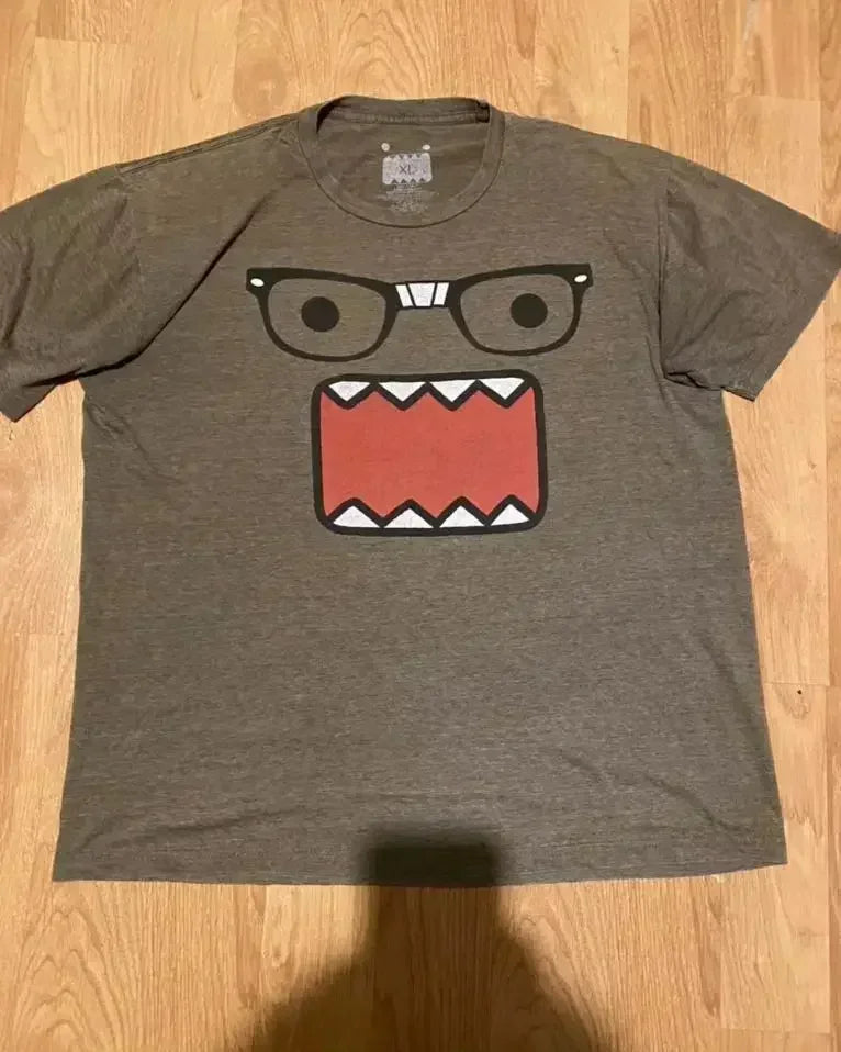 Gothic Print Loose Cotton T-shirt