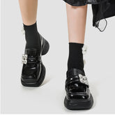 Chunky Leather Platform Casual Sneaker