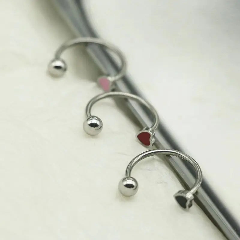 Heart Chirurgical C-Lip Stud