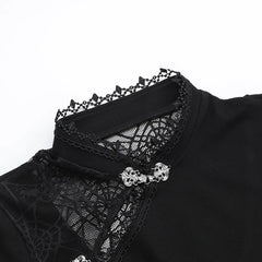 Mesh Patchwork Bodycon Midi Dress