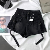 Cargo Pocket Denim Shorts
