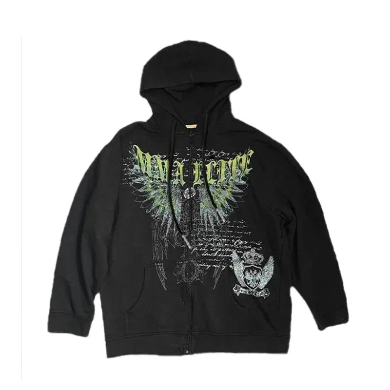 Gothic Eyes Print Sports Hoodie