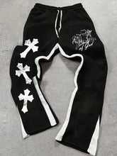 Casual Cross Design Sweat Pants