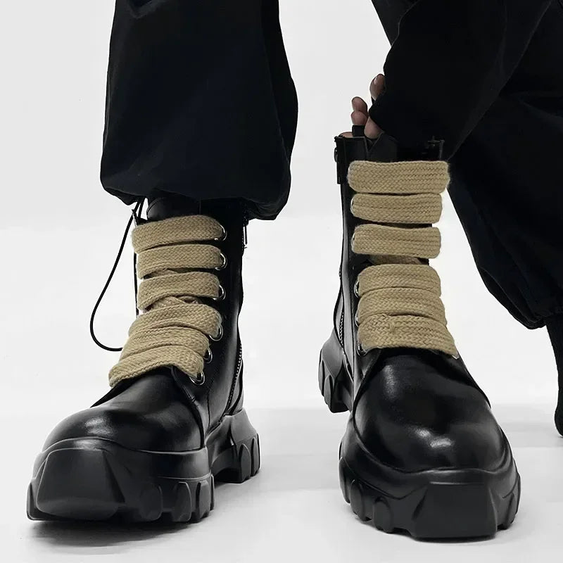 Autumn Motorcycle Gothic Platform Rock Boot