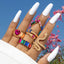 Vintage Long Gothic Snake Ring