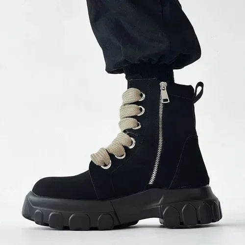 Autumn Motorcycle Gothic Platform Rock Boot