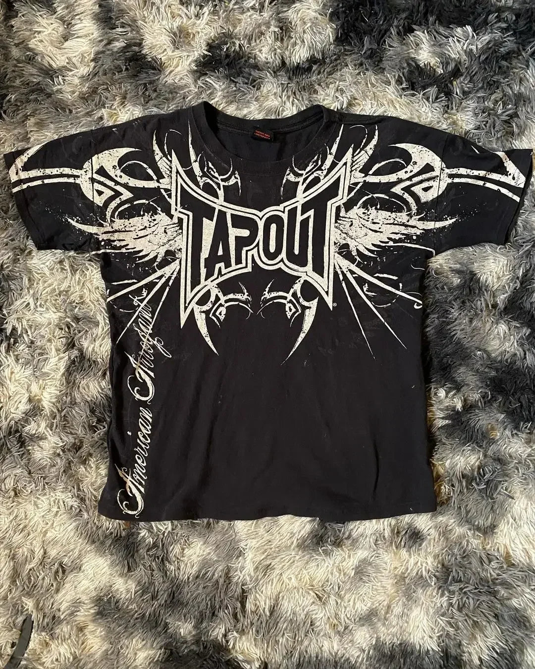 Letter Print Loose Cotton T-shirt