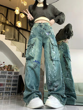 Graffiti Print Gothic Cargo Pant