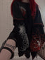 Gothic Slim Fit Long Sleeve Hoodie