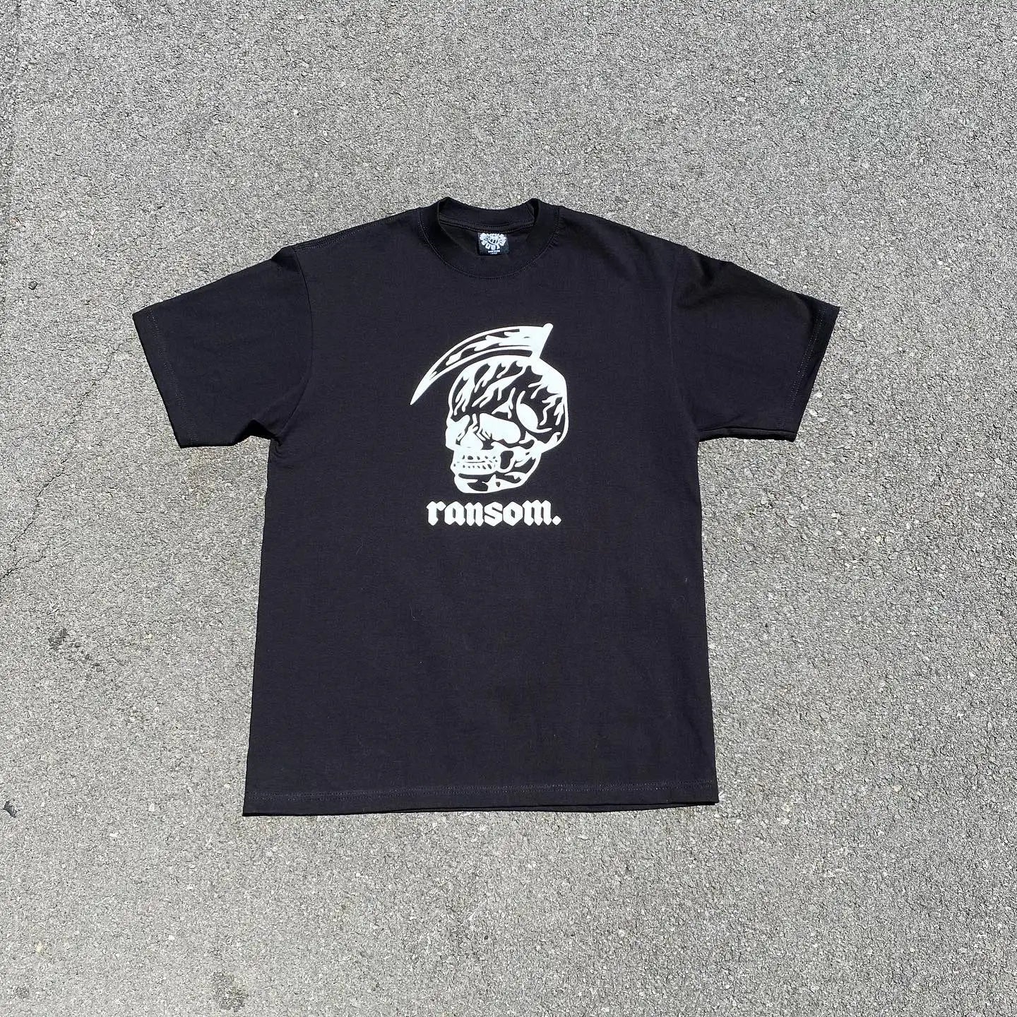 Streetwear Oversized Goth Skull Demon T-shirt