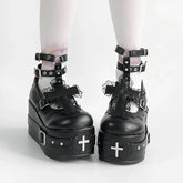 Gothic Round Head Mary Jane Sneaker