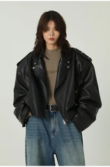 Unisex Oversized Motorcycle Jacket