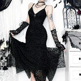 Vintage Bodycon Straps Midi Dress