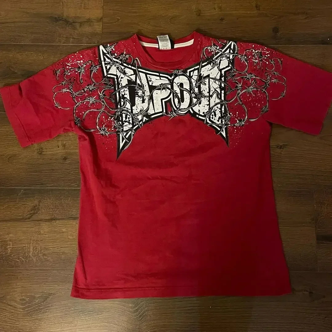 Gothic Retro Oversized Cotton T-shirt