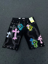 Punk Applique Loose Shorts