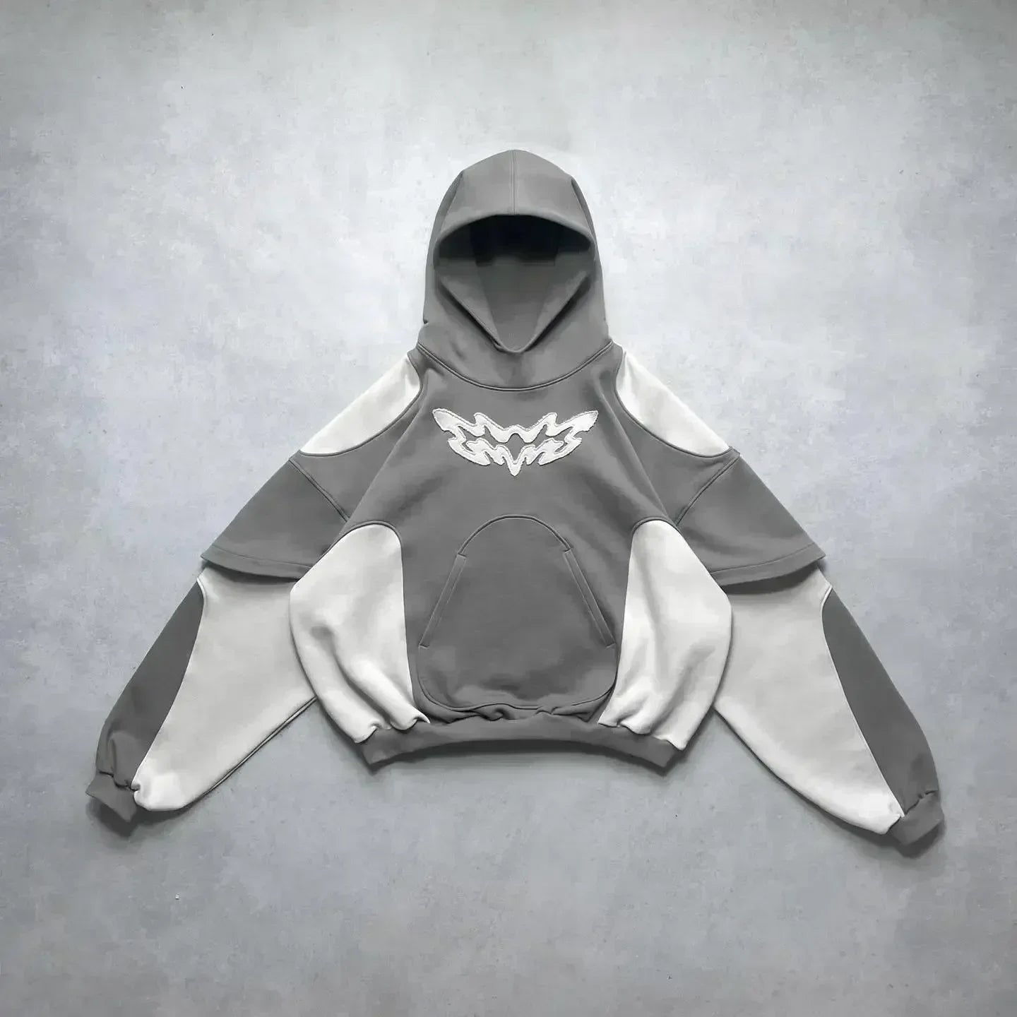 Gothic Flash Diamond Patch Hoodie