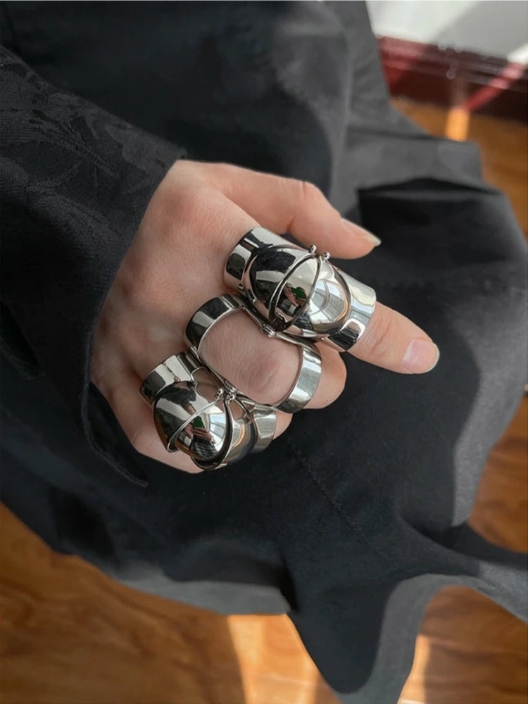 Y2K Armour Punk Gothic Ring