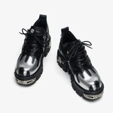 Gothic Flame Carved Platform Sneaker