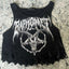 Y2K Vintage Black Tank Crop T-shirt