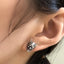Gothic Skull Stainless Steel C Shape Earring