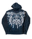 Gothic Retro Pattern Zipper Hoodie