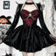 Lace Patchwork Square Mini Dress
