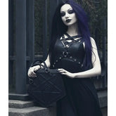 Pentagram Punk Darkness Gothic Soft Leather Chain Shoulder Handbag Bag Halloween