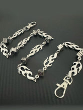 Dark Gothic Flame Metal Waist Chain