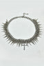 Punk Metal Bead Spliced Tassel Necklace