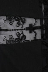 Contrast Stitch Cross Long Sleeve T-Shirt