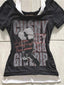 Retro Y2K Waist Cinched Two In One T-Shirt