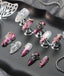 3D Embossed Angel Gothic Press On Nails