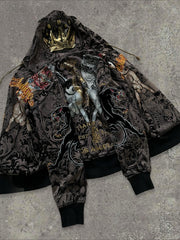 Tattoo Print Urban Streetwear Hoodie