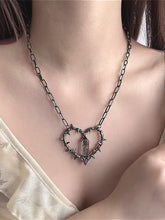 Thorn Heart Dark Pendant Necklace