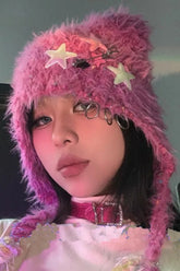 Y2K Punk Cat Ear Winter Knitted Hat