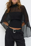 Fitted Bandeau Top with Chiffon Shawl