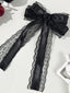 Lace Flower Bow Ribbon Hair Accs