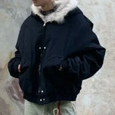 Plush Lined Oversized Jacket