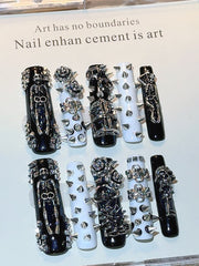 Punk Dark Rivet Press-On Nails