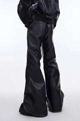 PU Leather Deconstruction Pants
