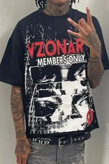 Gothic Graphic Oversized Streetwear T-Shirt