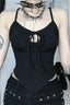 Gothic Bow Hollow Out Camis