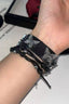 Vintage Gothic Butterfly Silver Bracelet