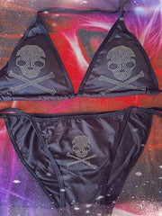 Gothic Dark Skull Swimwear